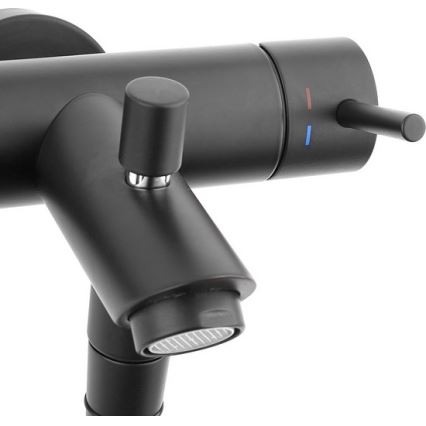 Paffoni - Įmontuojama dušo sistema ROUND juoda