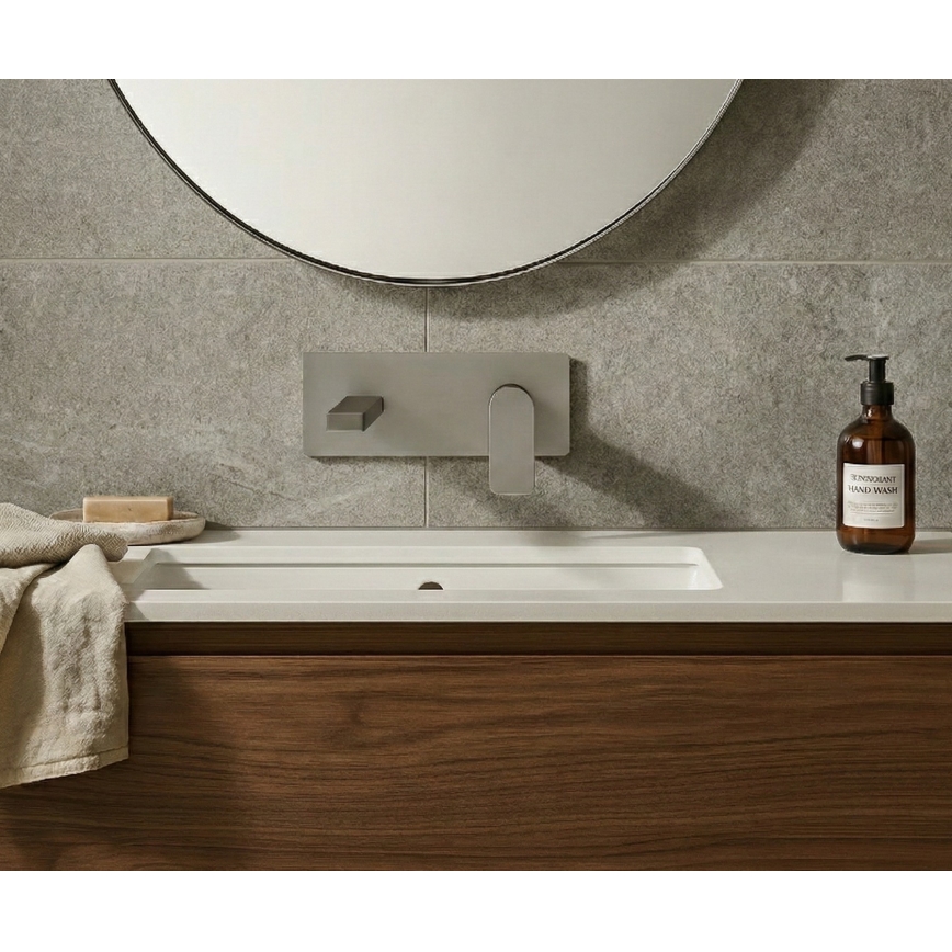 Paffoni - Įmontuojamas praustuvo maišytuvas TANGO, nerūdijančio plieno