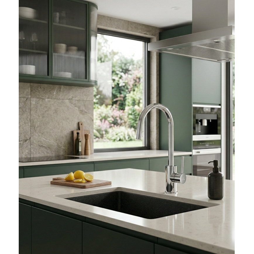 Paffoni - Kriauklės maišytuvas LIGHT 36,3 cm blizgus chromas