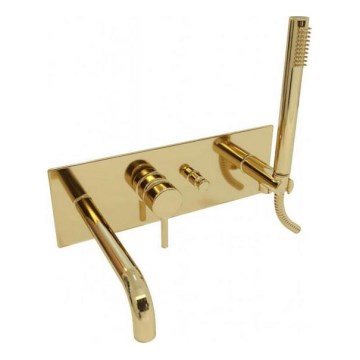 Paffoni - LIGHT įleidžiamas dušo komplektas, auksinis