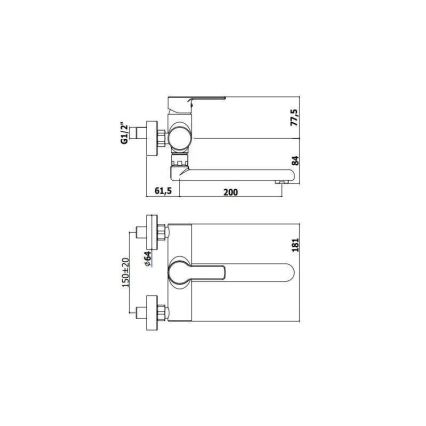 Paffoni - Plautuvės maišytuvas RED blizgus chromas