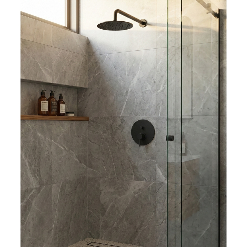 Paffoni - Potinkinis dušo maišytuvas LIGHT juodas