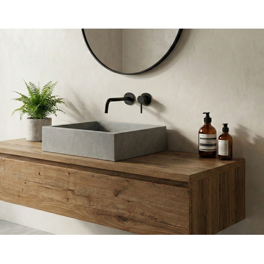 Paffoni - Potinkinis praustuvo maišytuvas LIGHT, juodas