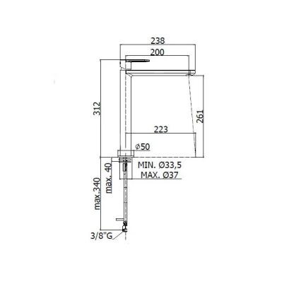 Paffoni - Praustuvo maišytuvas CANDY blizgus chromas