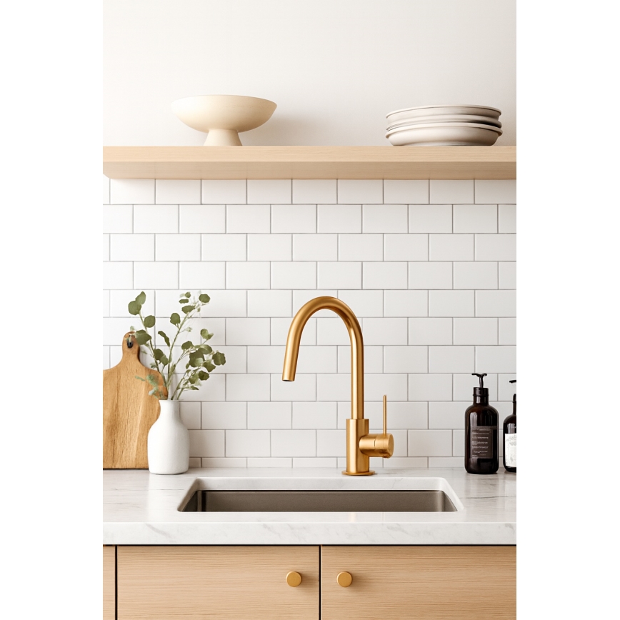 Paffoni - praustuvo maišytuvas LIGHT auksinis