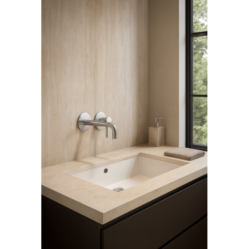 Paffoni - praustuvo maišytuvas LIGHT paslėgtam montavimui, iš nerūdijančio plieno