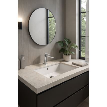 Paffoni – praustuvo maišytuvas su nutekėjimo vožtuvu TANGO, matinio chromo