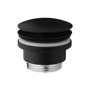 Paffoni - Praustuvo nutekėjimo vožtuvas RINGO WEST skersmuo 63,5 mm juodas