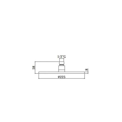 Paffoni - Viršutinė dušo galvutė MASTER, skersmuo 22,5 cm, blizgus chromas