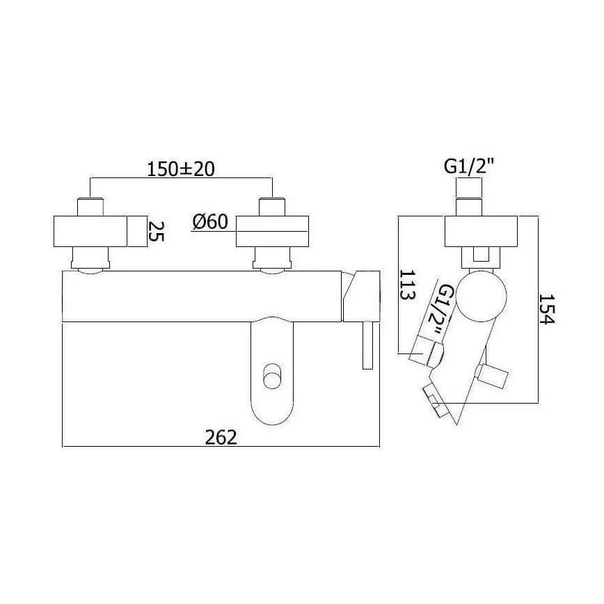Paffoni - vonios maišytuvas LIGHT EXCLUSIVE, auksinis