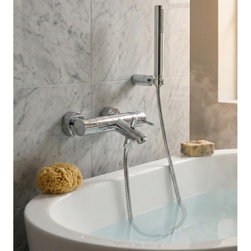 Paffoni - vonios rinkinys LIGHT, blizgus chromas