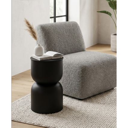 Pagalbinis staliukas PETIT, skersmuo 31 cm, juodas