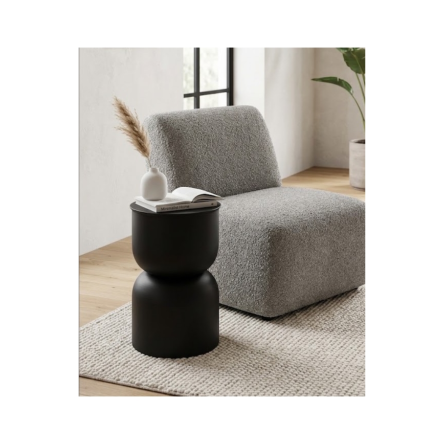 Pagalbinis staliukas PETIT, skersmuo 31 cm, juodas