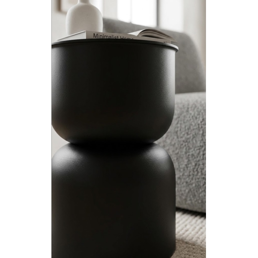 Pagalbinis staliukas PETIT, skersmuo 31 cm, juodas