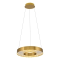 Pakabinama LED liustra ant troselio JESI LED/35W/230V 3000K skersm. 40 cm bronzinė