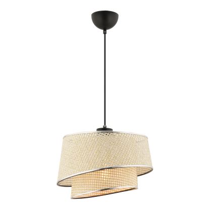 Pakabinama lempa BARETTE 1xE27/60W/230V kreminė/žaibali chroma