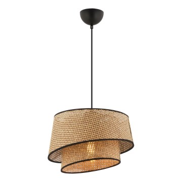 Pakabinama lempa BARETTE 1xE27/60W/230V ruda/juoda
