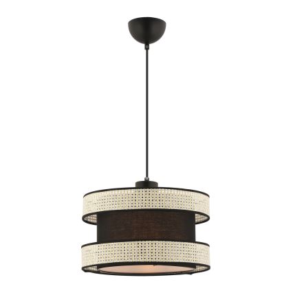 Pakabinama lempa HALO 1xE27/60W/230V juoda/kreminė