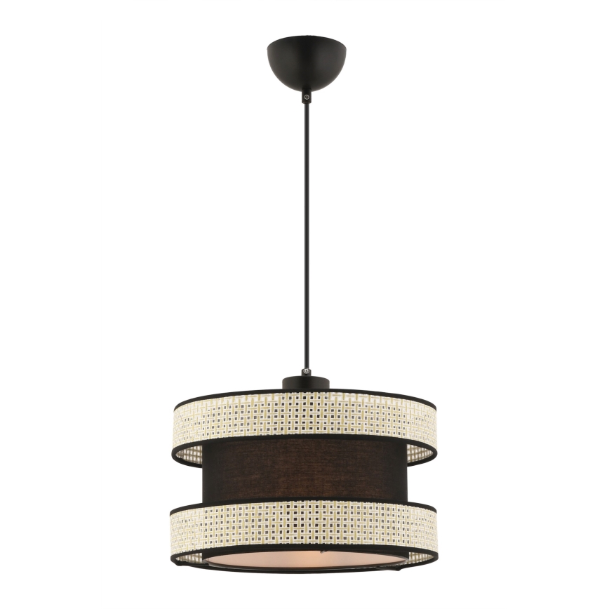 Pakabinama lempa HALO 1xE27/60W/230V juoda/kreminė