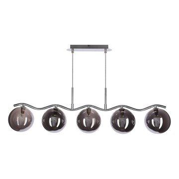 Pakabinama lempa LUMOS 5xG9/20W/230V dūminė juoda