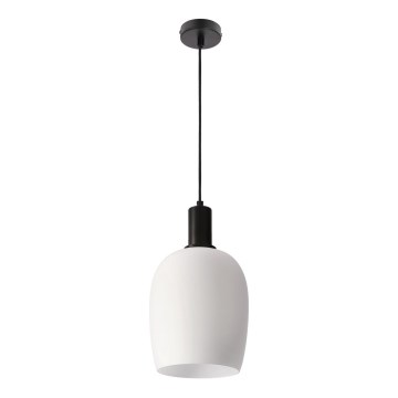 Pakabinama lempa WOLKEN 1xE27/40W/230V balta/juoda