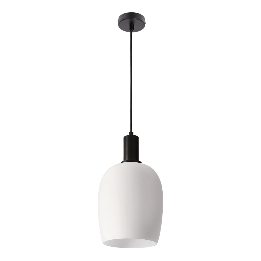 Pakabinama lempa WOLKEN 1xE27/40W/230V balta/juoda