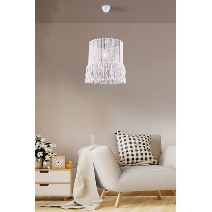 Pakabinama lemputa NESS MACRAME 1xE27/40W/230V balta