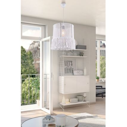 Pakabinama lemputa NESS MACRAME 1xE27/40W/230V balta