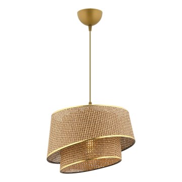 Pakabinama lemputė BARETTE 1xE27/60W/230V ruda/auksinė