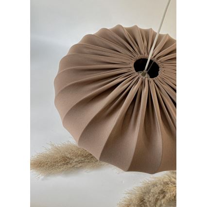 Pakabinama lemputė CAFEE 1xE27/40W/230V Ø 52 cm rudos spalvos