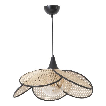 Pakabinama lemputė FUME 1xE27/40W/230V Ø 45 cm juoda/beige