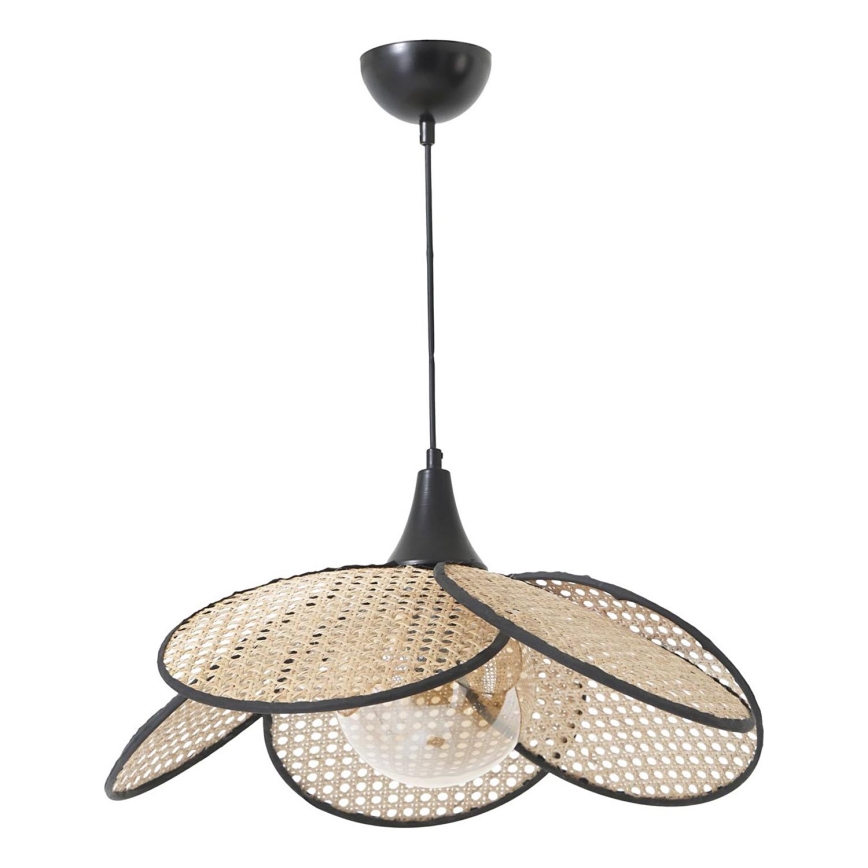 Pakabinama lemputė FUME 1xE27/40W/230V Ø 45 cm juoda/beige
