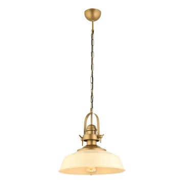 Pakabinama lemputė MONZA 1xE27/40W/230V 35 cm kreminė/bronzinė