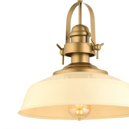 Pakabinama lemputė MONZA 1xE27/40W/230V 35 cm kreminė/bronzinė
