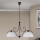 pakabinama liustra ant grandinės RULA 2xE27/40W/230V balta/bronzinė