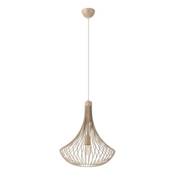 Pakabinama liustra ant laido BALERINA 1xE27/15W/230V smėlio spalvos