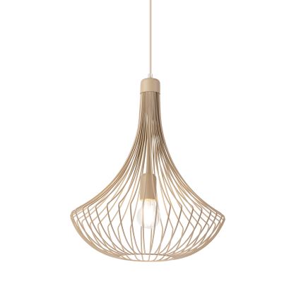 Pakabinama liustra ant laido BALERINA 1xE27/15W/230V smėlio spalvos