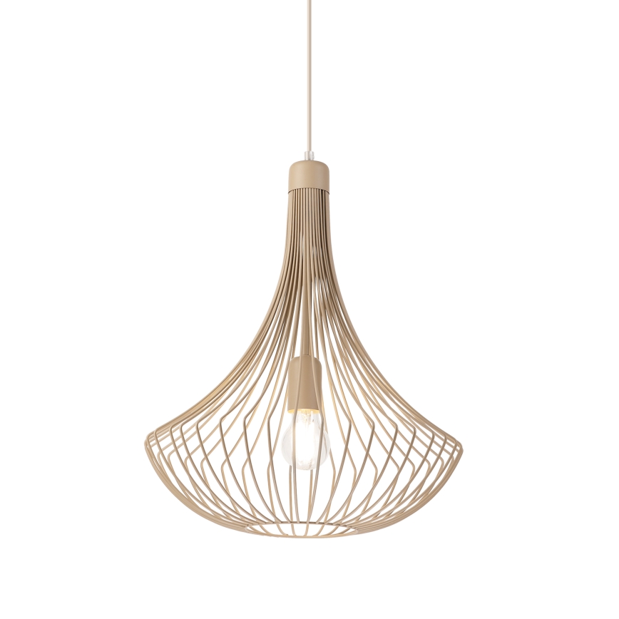 Pakabinama liustra ant laido BALERINA 1xE27/15W/230V smėlio spalvos