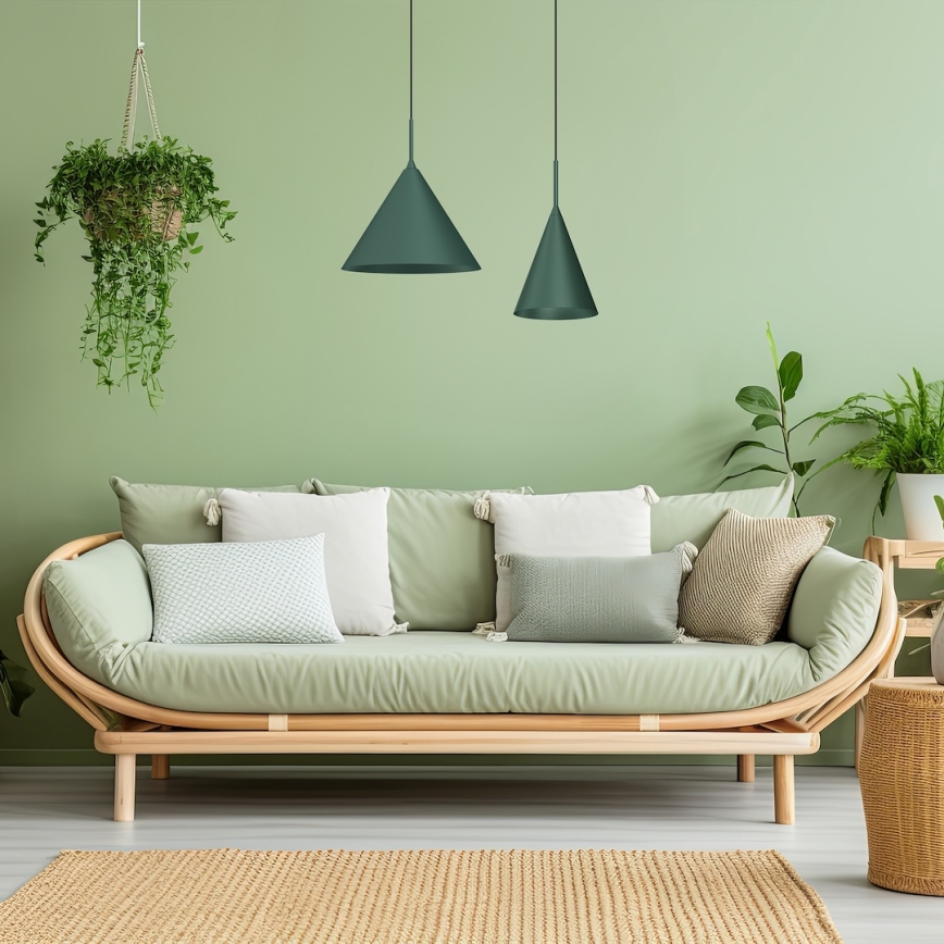 Pakabinama liustra ant laido CAPITAL 1xGX53/15W/230V skers. 32 cm žalia