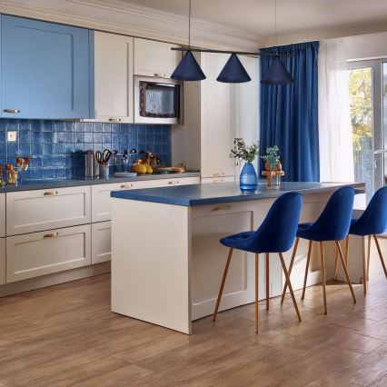 Pakabinama liustra ant laido CAPITAL 3xGX53/15W/230V mėlyna