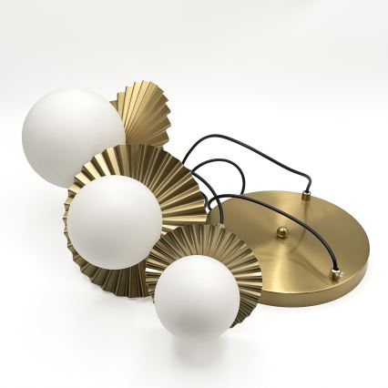 Pakabinama liustra ant laido CHITA 3xG9/5W/230V auksinė