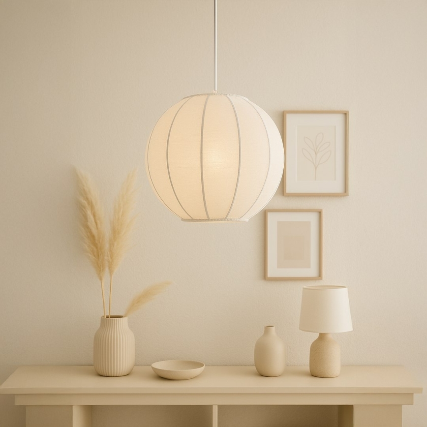 Pakabinama liustra ant laido DANA 1xE27/15W/230V, skersmuo 25 cm, balta