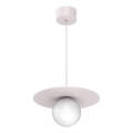 Pakabinama liustra ant laido FLAT 1xE27/15W/230V, kreminė