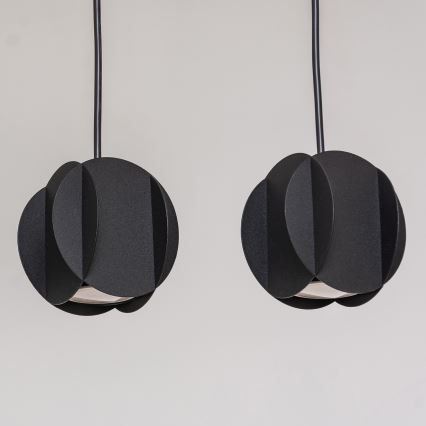 Pakabinama liustra ant laido GAMBIT 4xGU10/10W/230V juoda