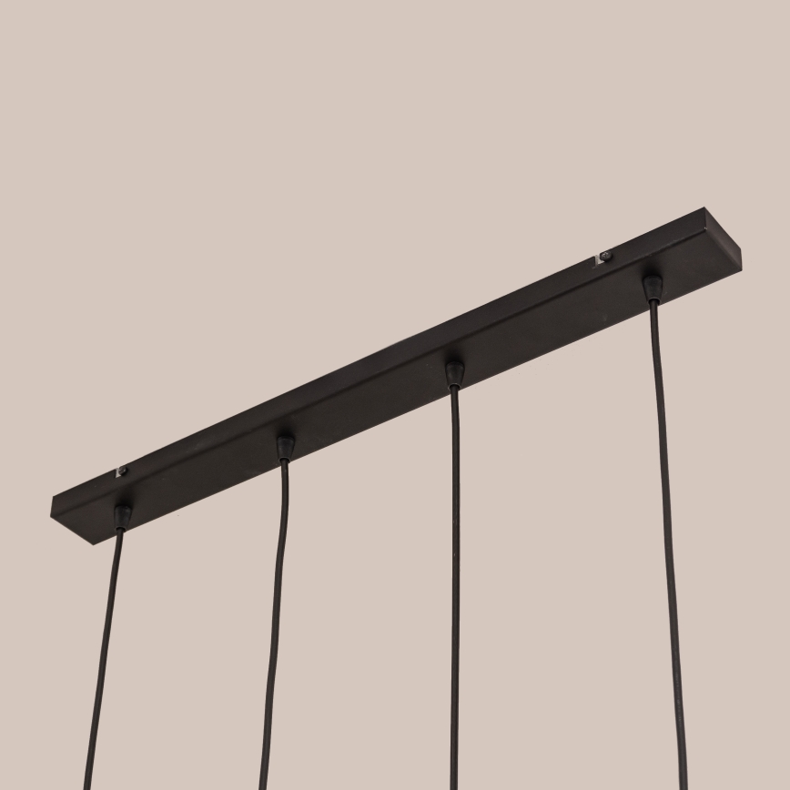 Pakabinama liustra ant laido GAMBIT 4xGU10/10W/230V juoda