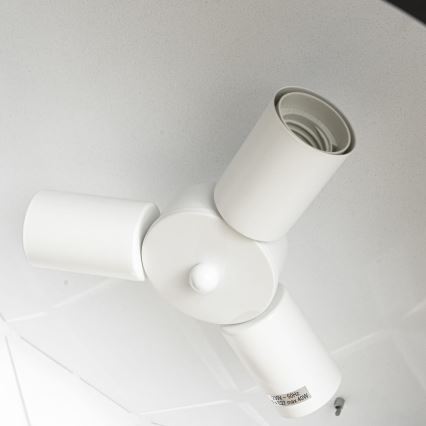 Pakabinama liustra ant laido REUS 3xE27/40W/230V, skersmuo 47 cm, juoda