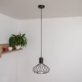 Pakabinama liustra ant laido SOLANO 1xE27/15W/230V juoda/auksinė