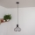 Pakabinama liustra ant laido SOLANO 1xE27/15W/230V juoda/auksinė