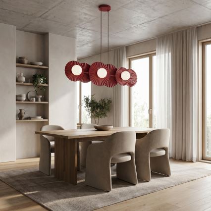 Pakabinama liustra ant laido UMBRA 6xG9/8W/230V raudona