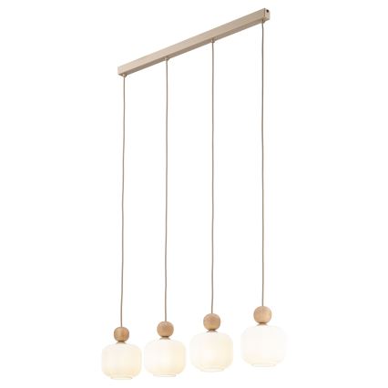 Pakabinama liustra BALLO ant laido 4xE14/10W/230V smėlio spalvos